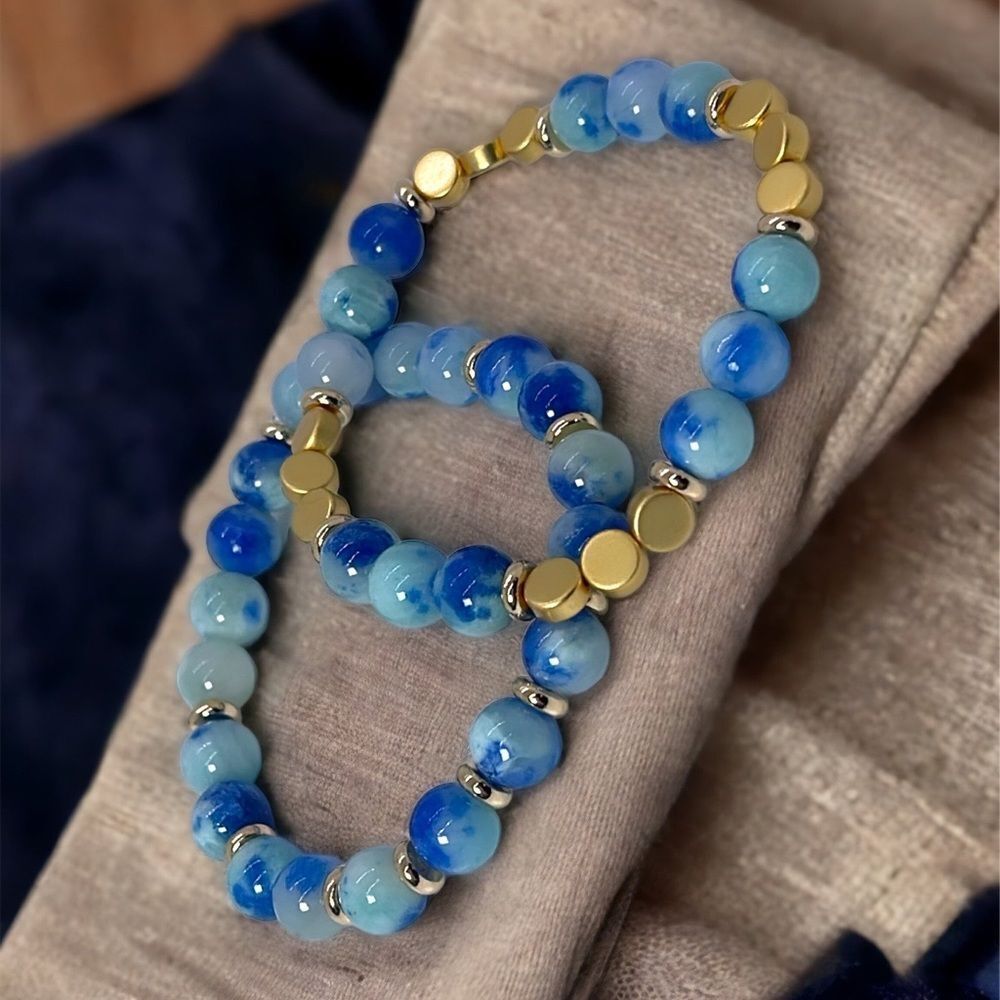 NWT Wool + Pepper Co. The Little Mermaid Inspired Bracelet Stack - Under The Sea - Picture 2 of 3
